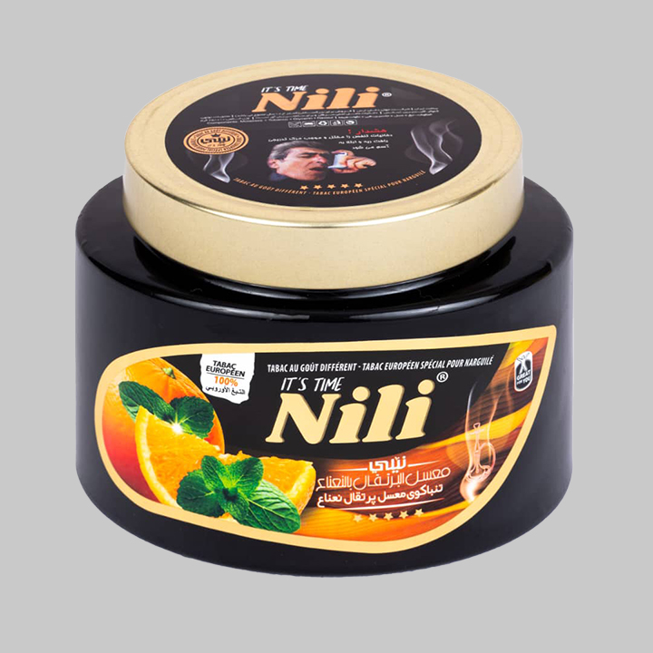 Nili-OrangeMint01 تنباکو پرتقال نعنا 250گرمی نیلی - تصویر 1